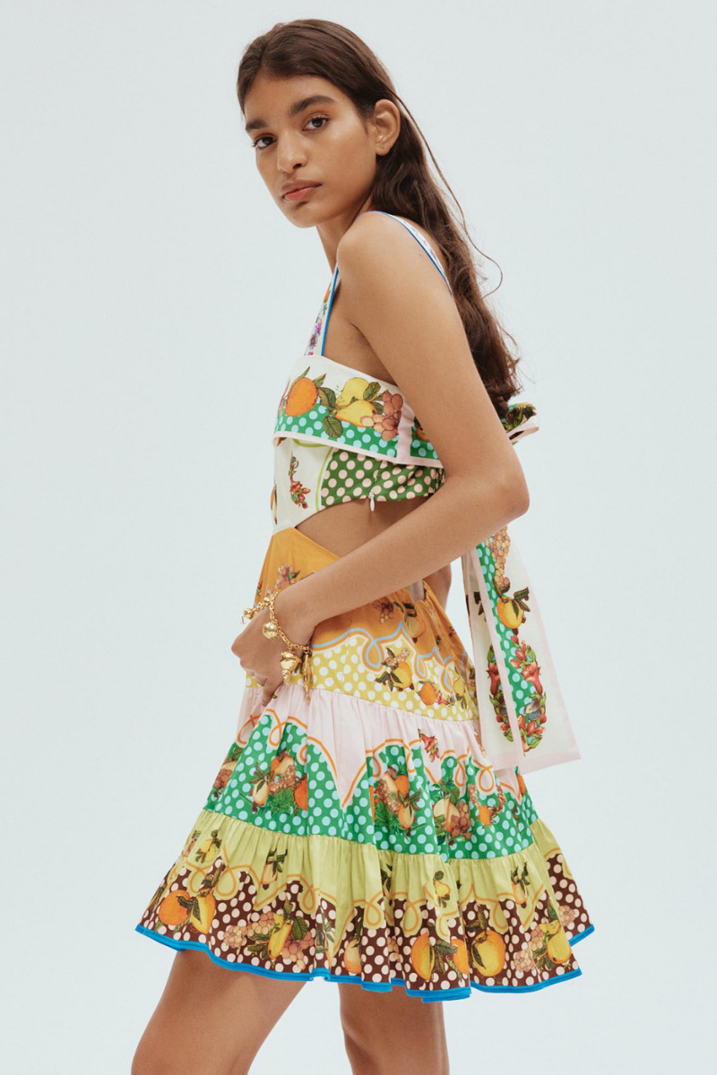 Marceline Cutout Bow Mini Dress-ROVOLE