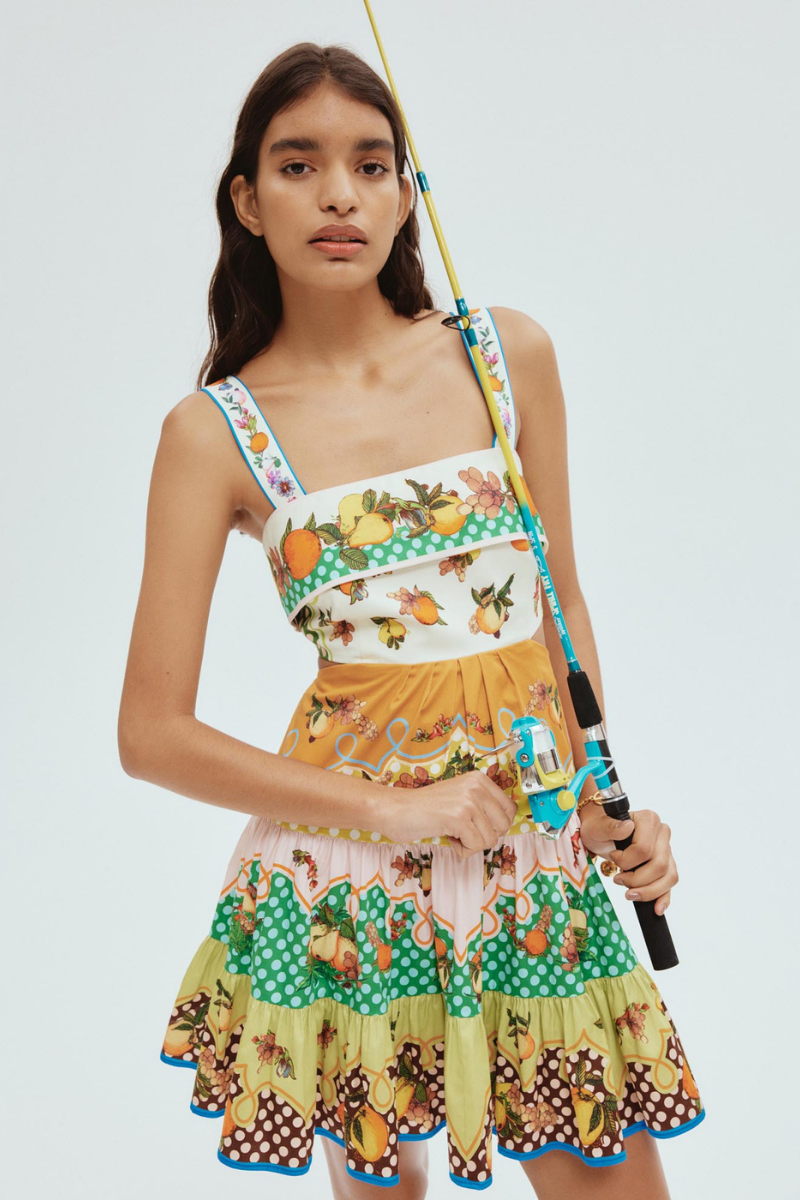 Marceline Cutout Bow Mini Dress-ROVOLE