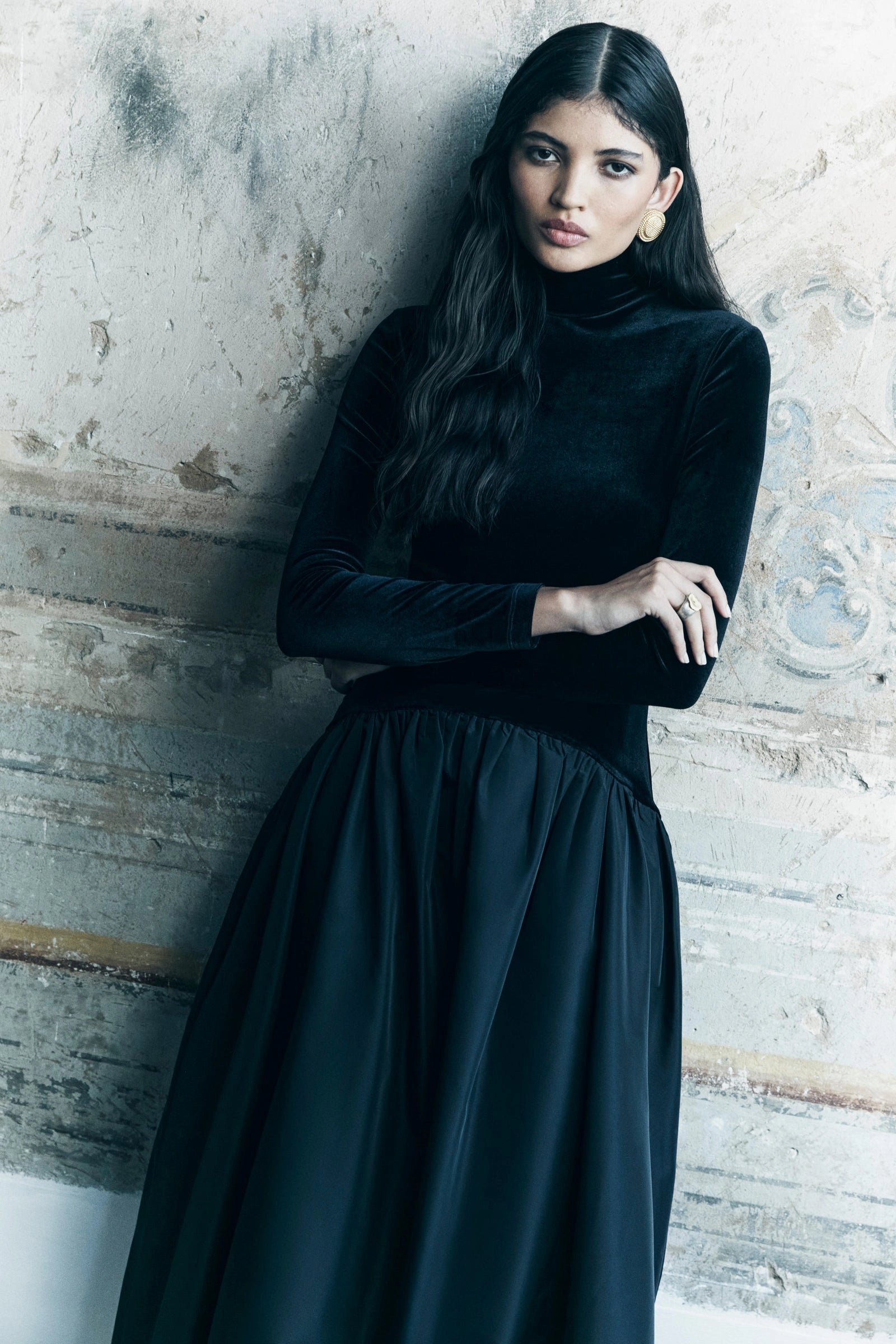 Florienne Long Sleeve Maxi Dress-ROVOLE