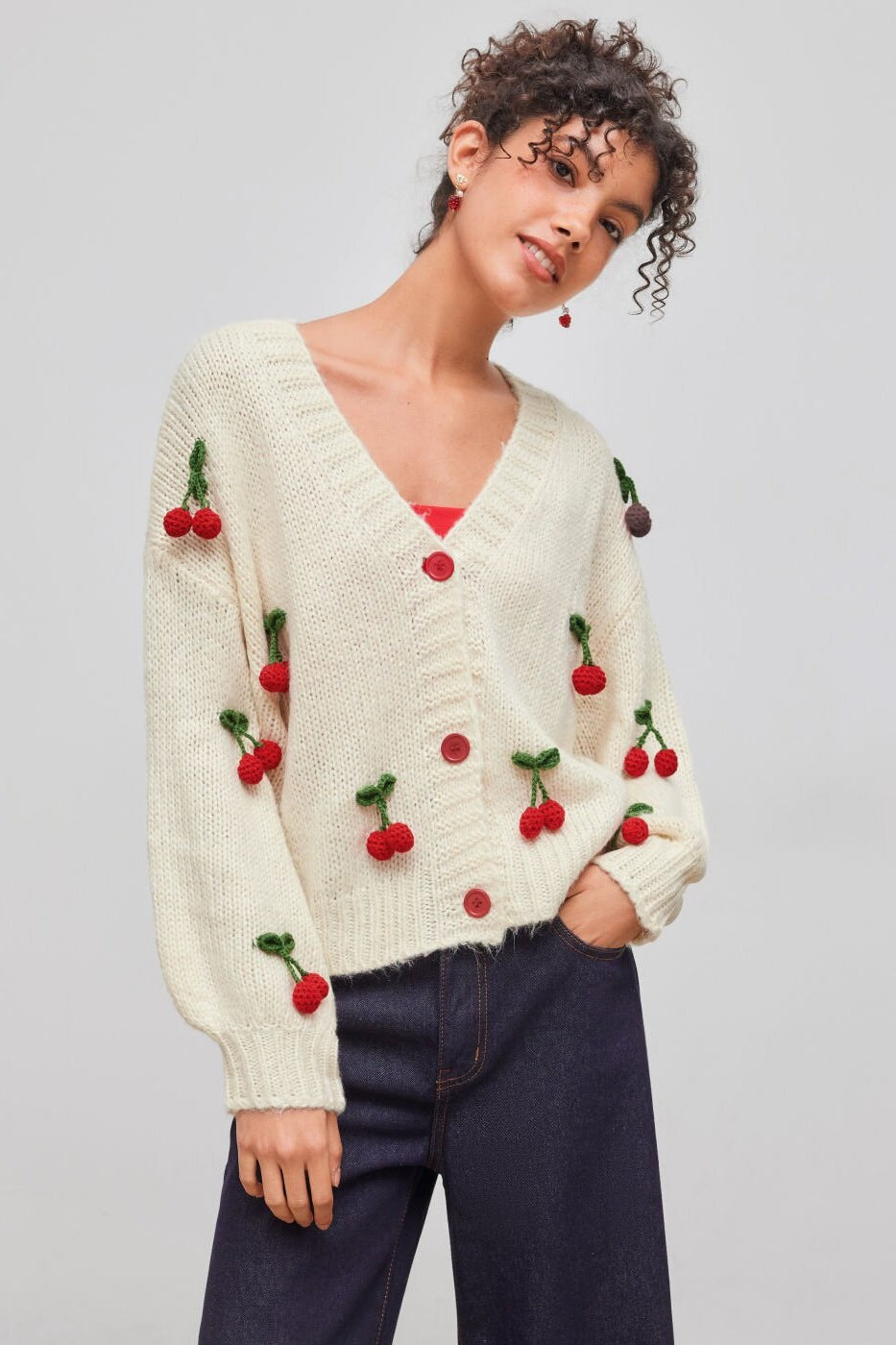 Cherry Cardigan-ROVOLE