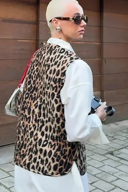 Leopard Waistcoat-ROVOLE