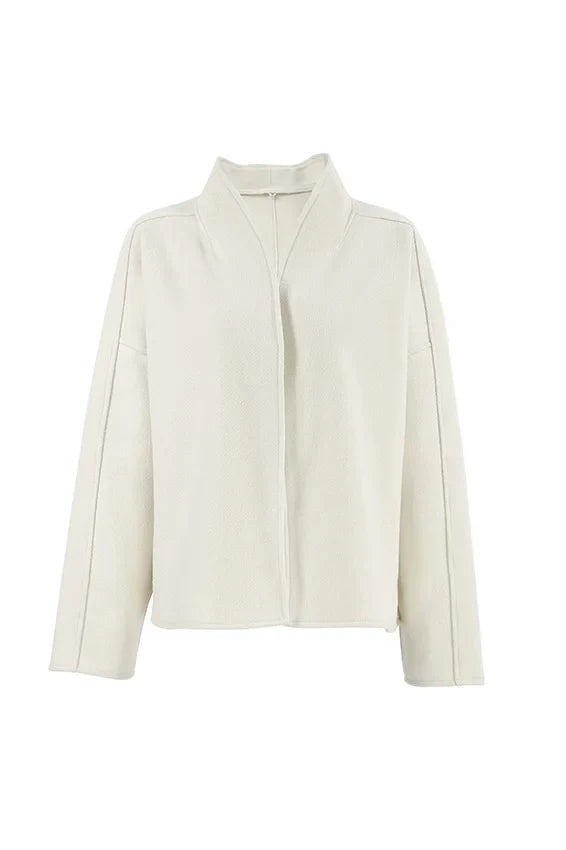Long Sleeved V-Neck  Jacket-ROVOLE