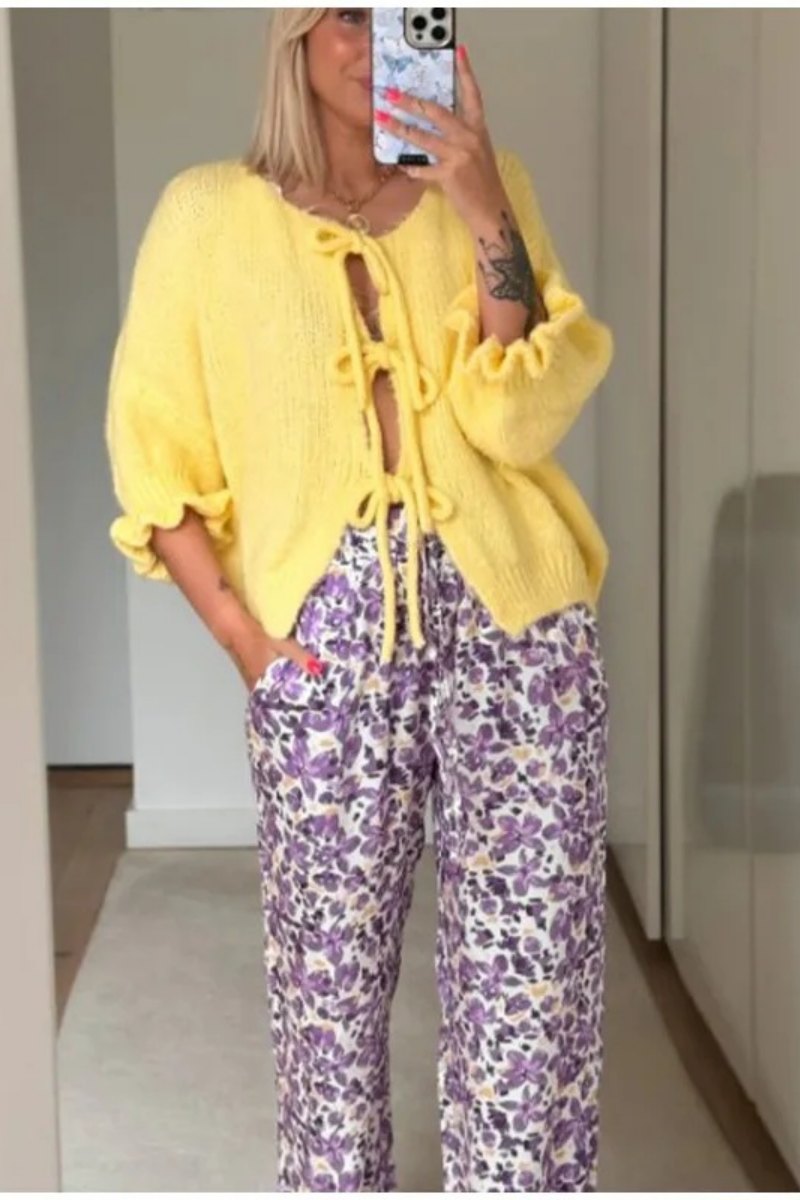 Bow Tie Cardigan-ROVOLE