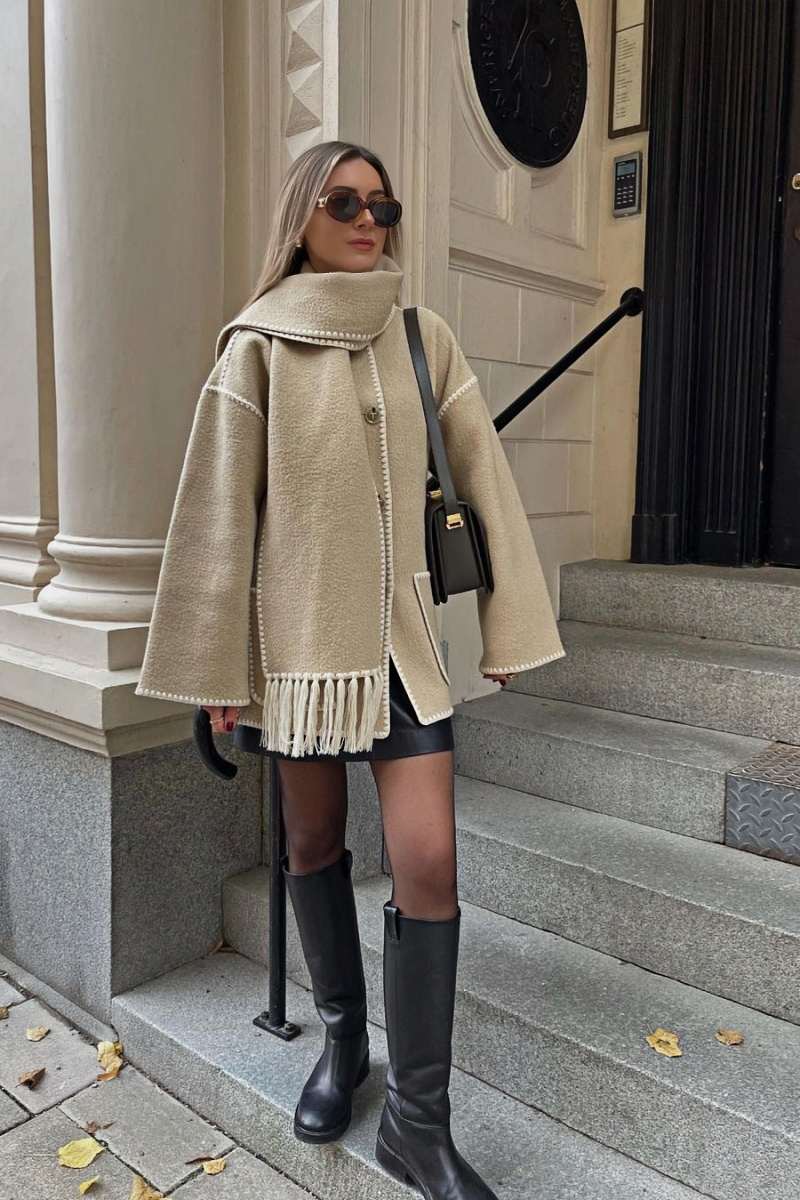 Nalainda Scarf Jacket-ROVOLE