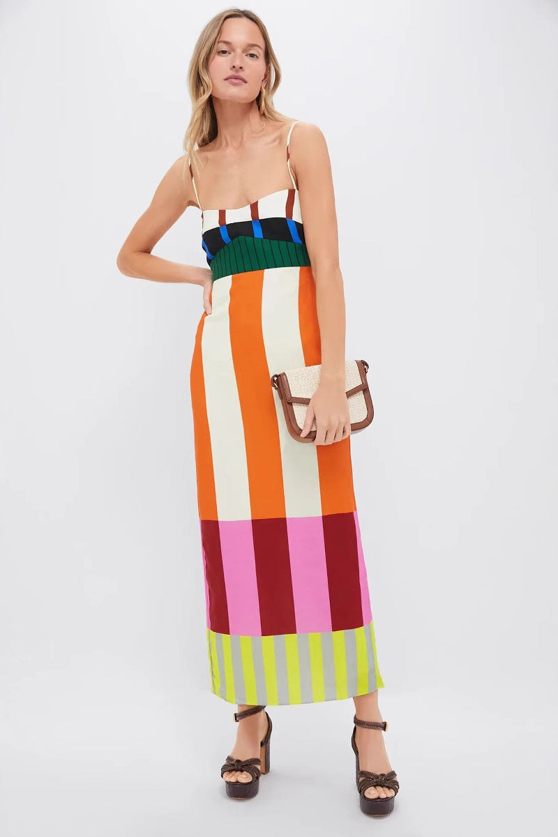 Bengal Multi Paloma Maxi Dress-ROVOLE