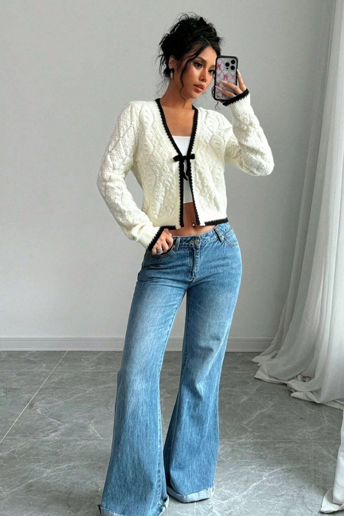 Sexy V-Neck Cardigan-ROVOLE