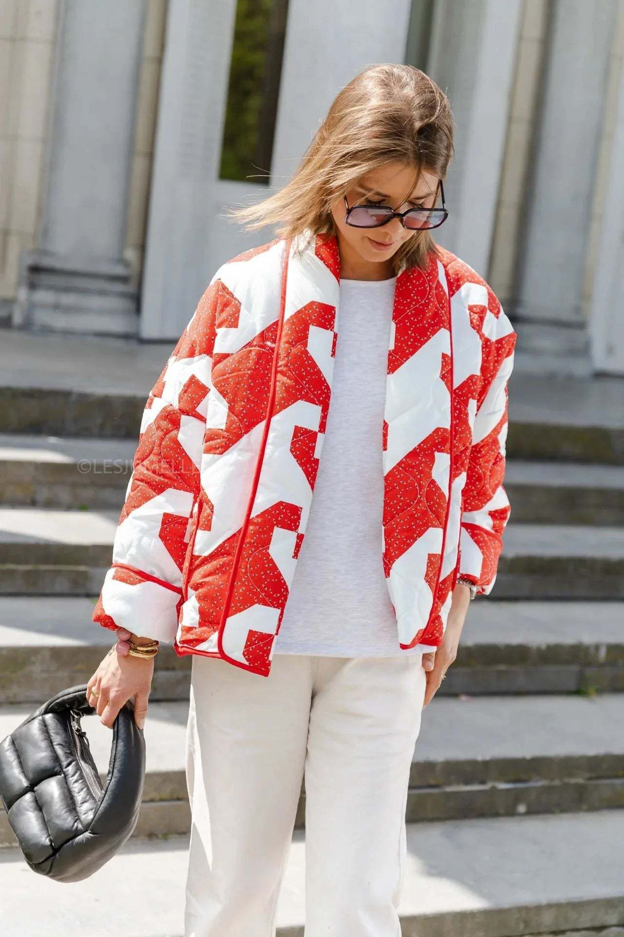 Aimee Geometric Jacket-ROVOLE