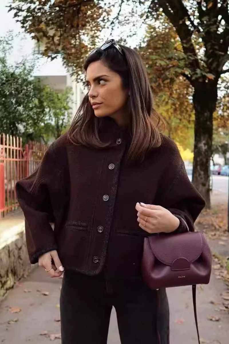 Classic Stand Collar Jacket-ROVOLE