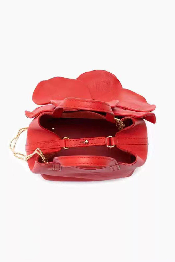 Floral PU Leather Handbag-ROVOLE