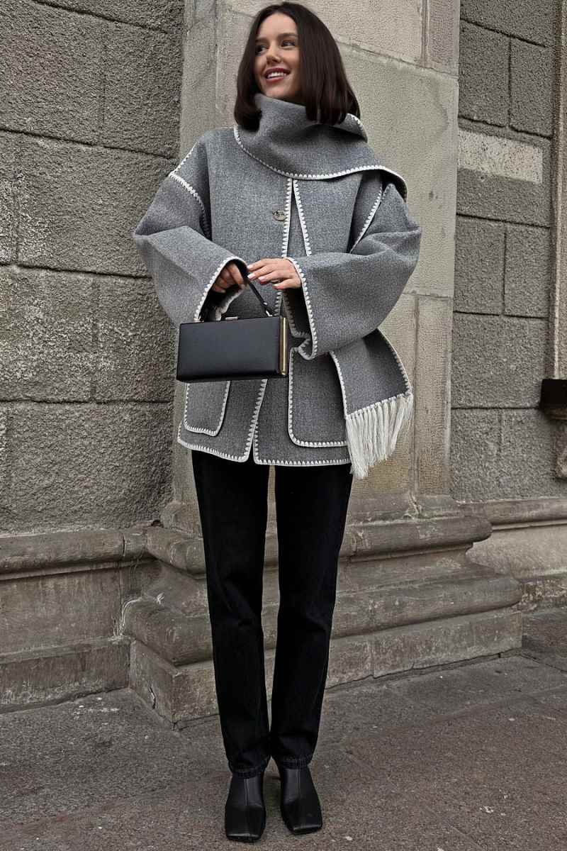 Nalainda Scarf Jacket-ROVOLE