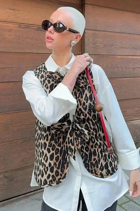 Leopard Waistcoat-ROVOLE