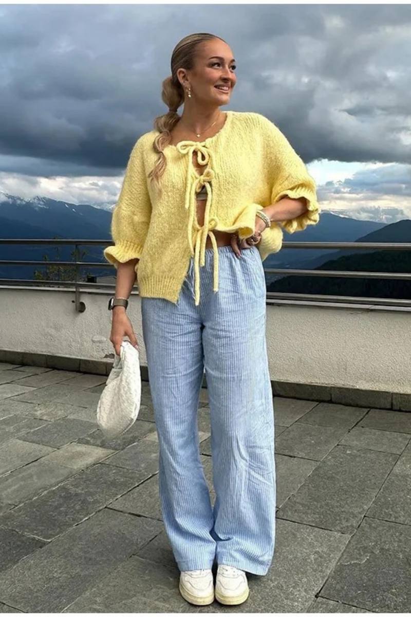 Bow Tie Cardigan-ROVOLE