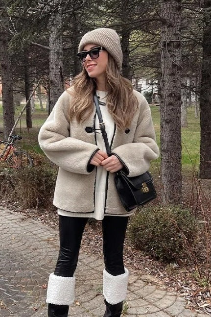 Lambskin Loose Jacket-ROVOLE