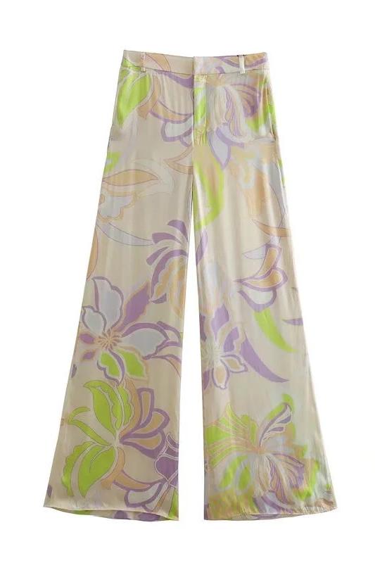 Flow Printed Blouse Set-ROVOLE