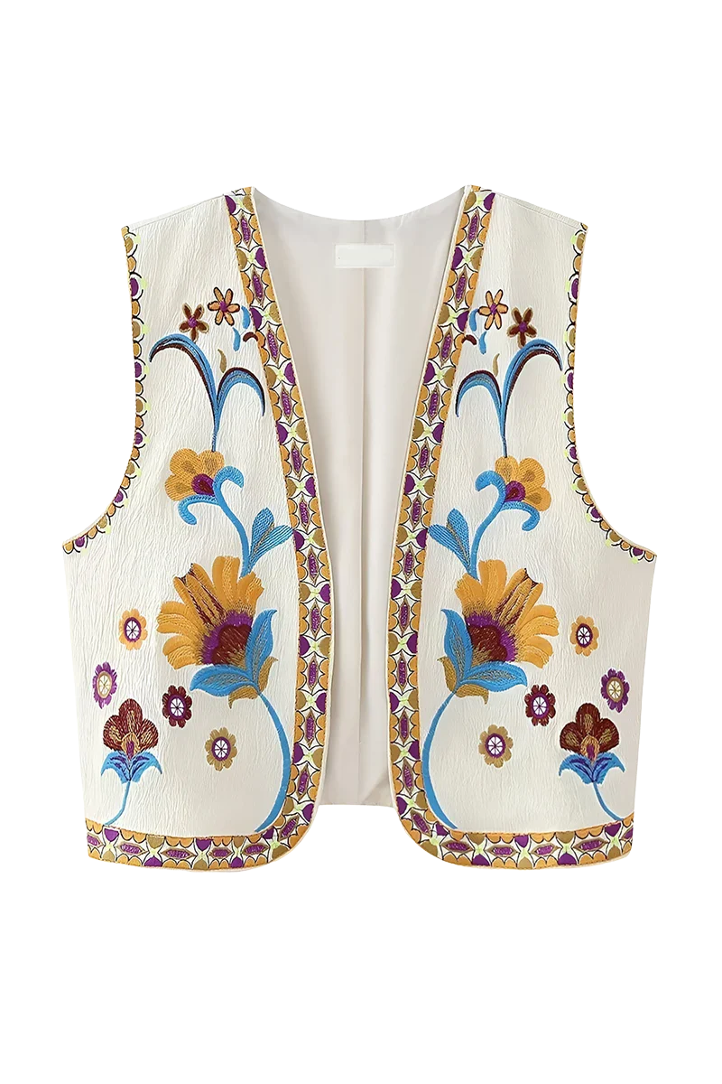 Arabinia Yellow Waistcoat-ROVOLE
