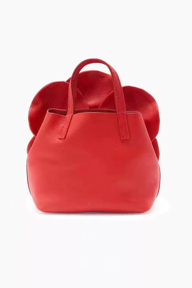 Floral PU Leather Handbag-ROVOLE