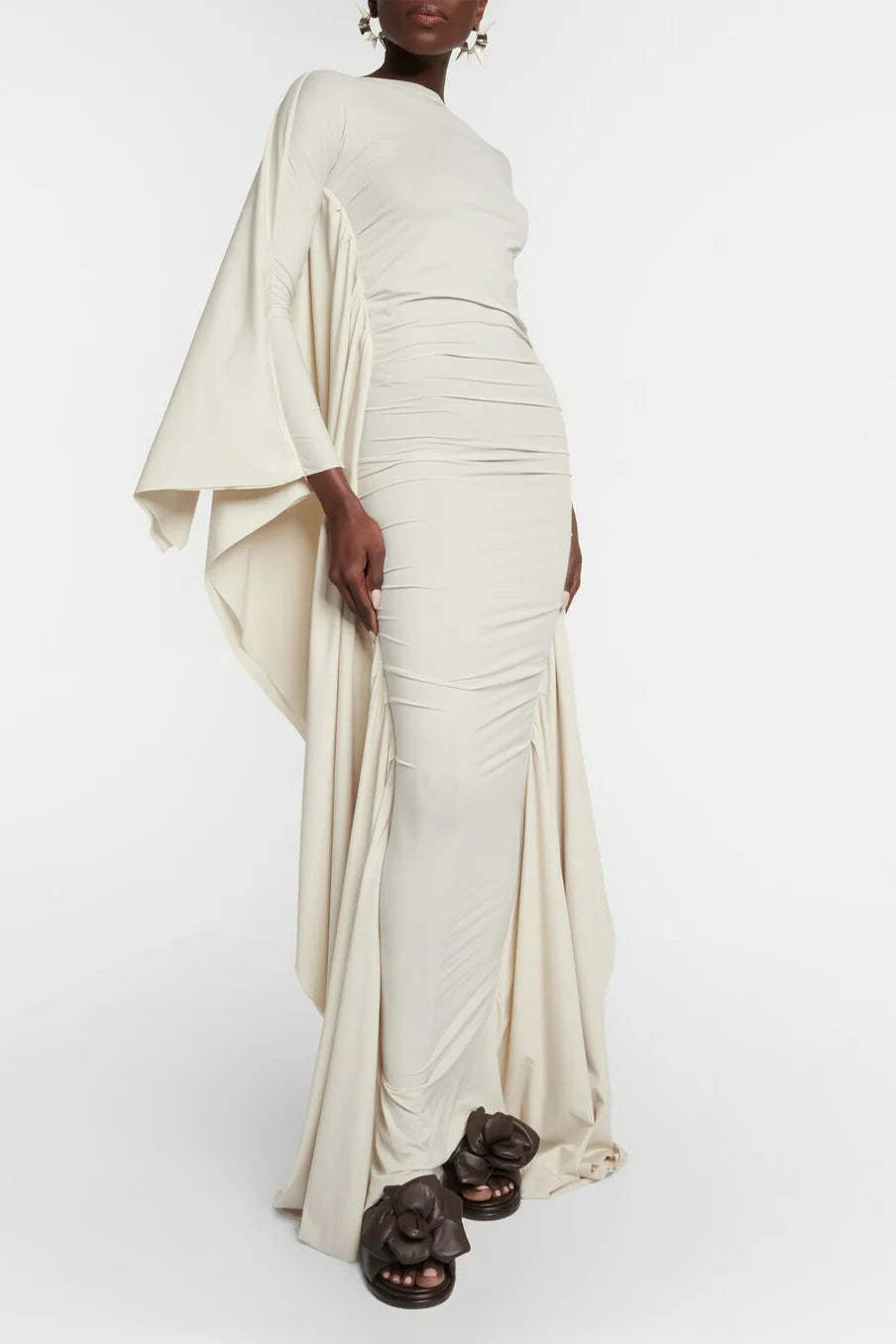 Lilgiuy Tight Sleeved Maxi Dress-ROVOLE