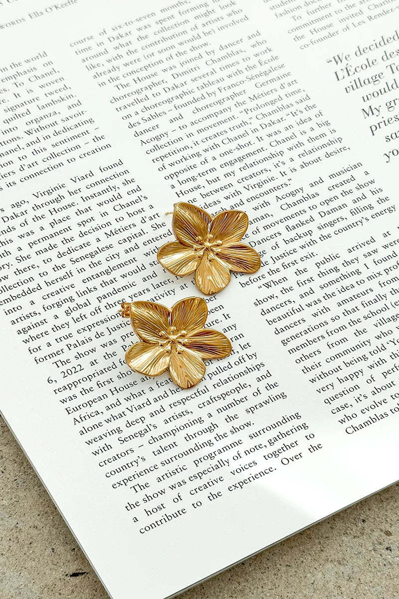 Breeze Earrings - Gold-ROVOLE