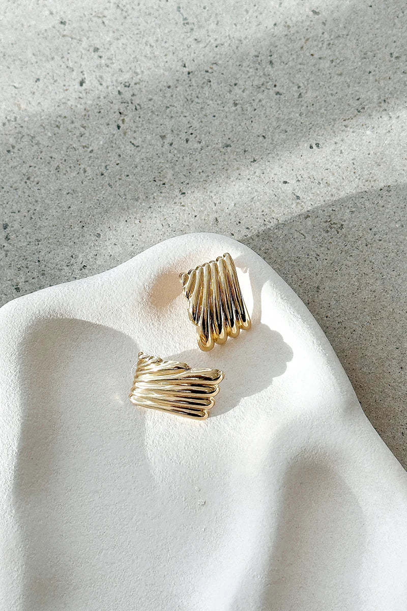 Rina Earrings - Gold-ROVOLE