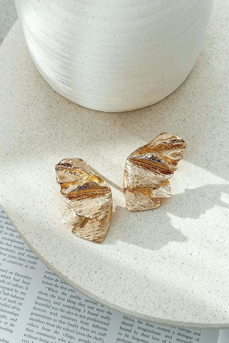 Mase Earrings - Gold-ROVOLE
