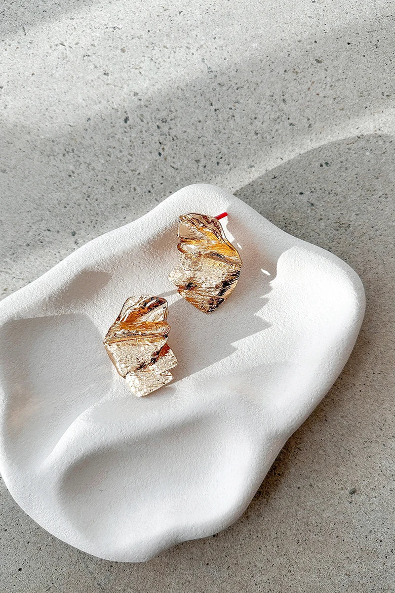 Mase Earrings - Gold-ROVOLE