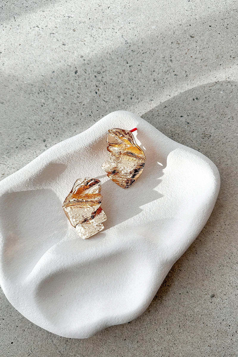 Mase Earrings - Gold-ROVOLE
