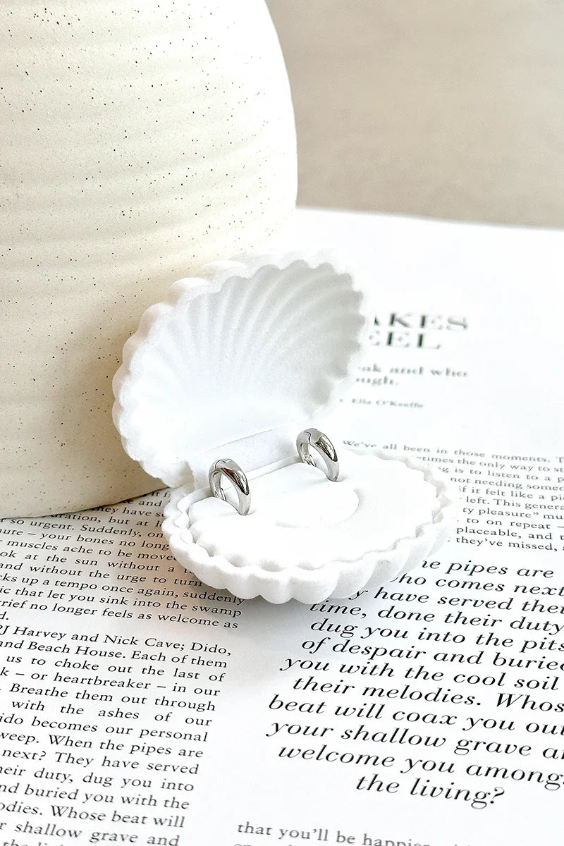 Island Glow Hoop Earrings - Sterling Silver-ROVOLE