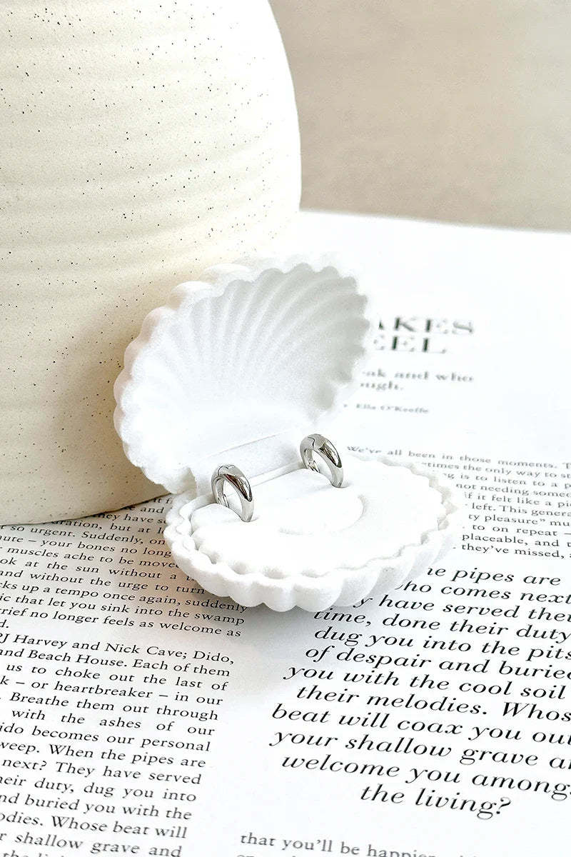 Island Glow Hoop Earrings - Sterling Silver-ROVOLE