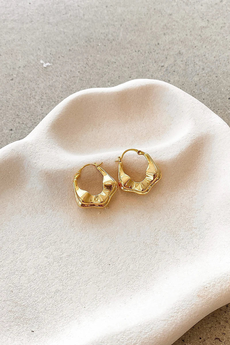 Jaetyn Earrings - Gold-ROVOLE