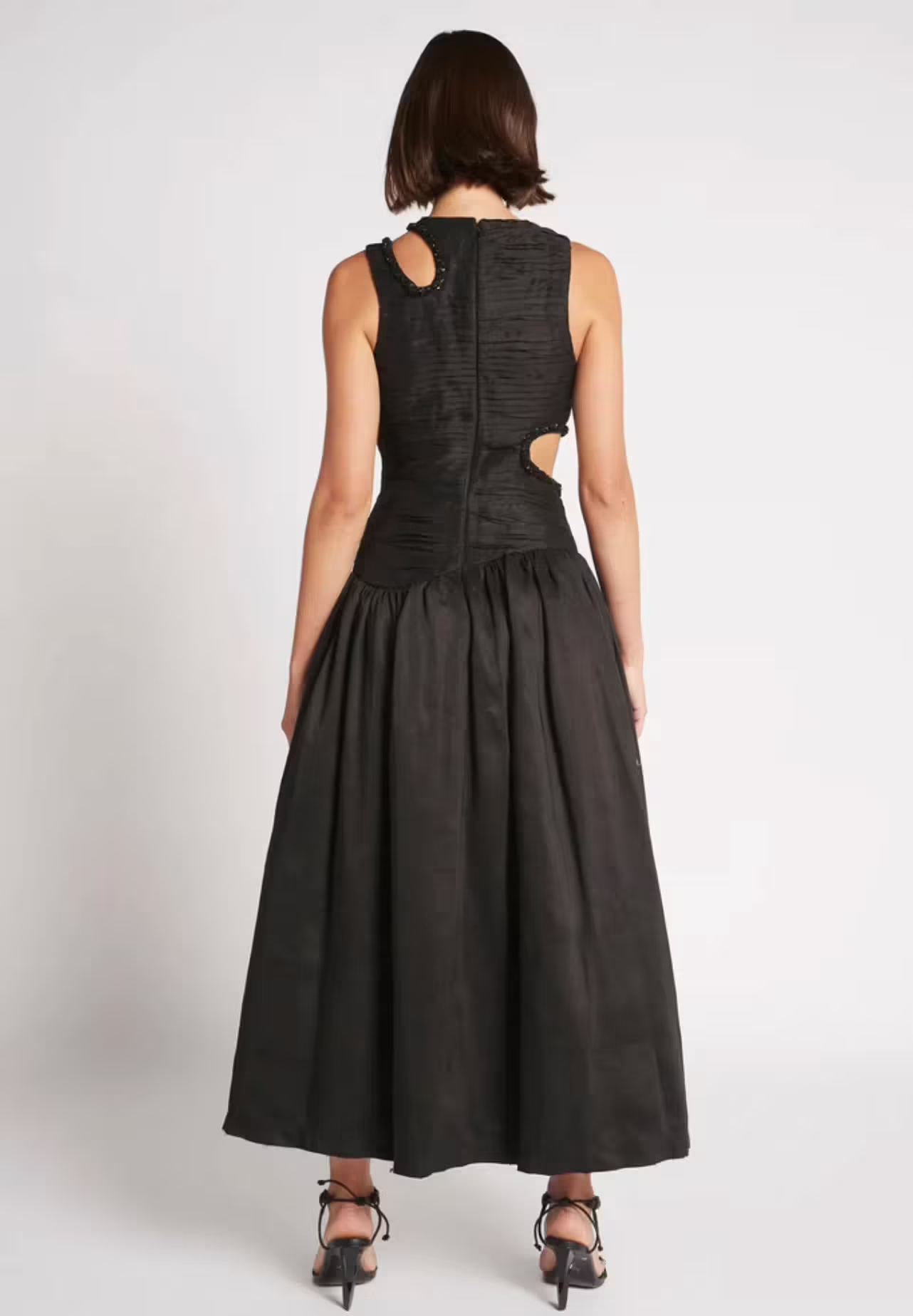 Jolie Abstract Cut Out Midi Dress.