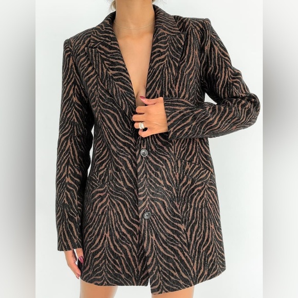 Zebra Print Statement Coat
