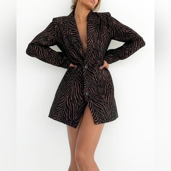 Zebra Print Statement Coat