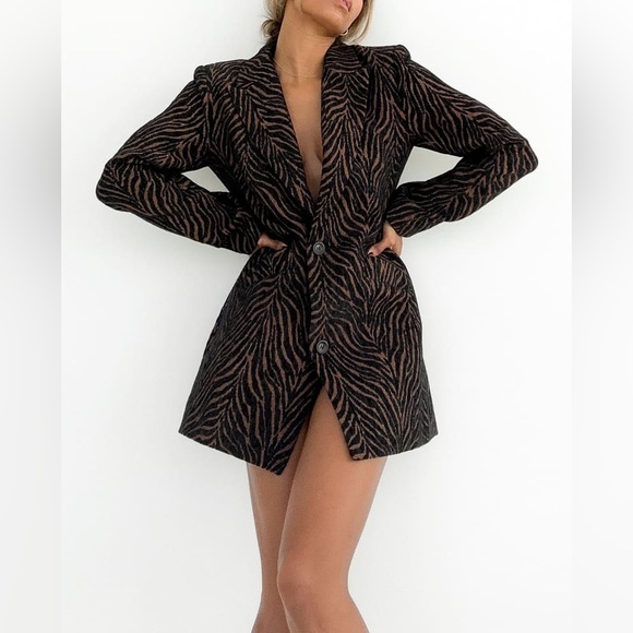 Zebra Print Statement Coat