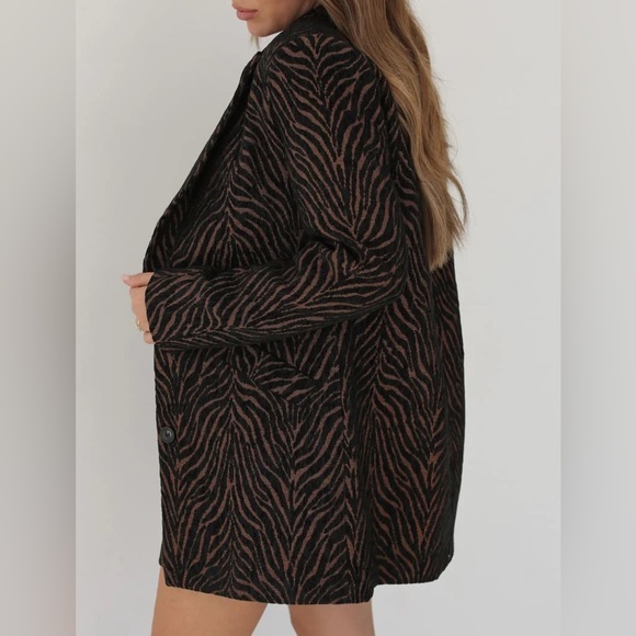 Zebra Print Statement Coat