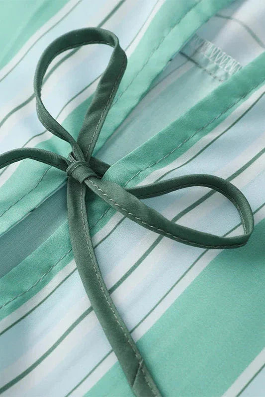 Stripes Shorts & Blouse-ROVOLE