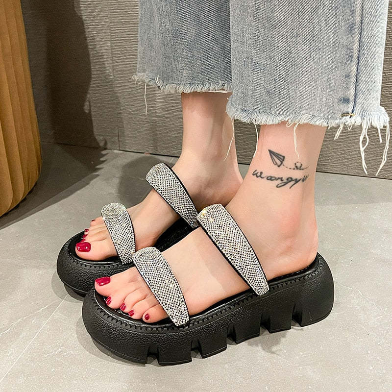 Irina Crystal Sandals-ROVOLE