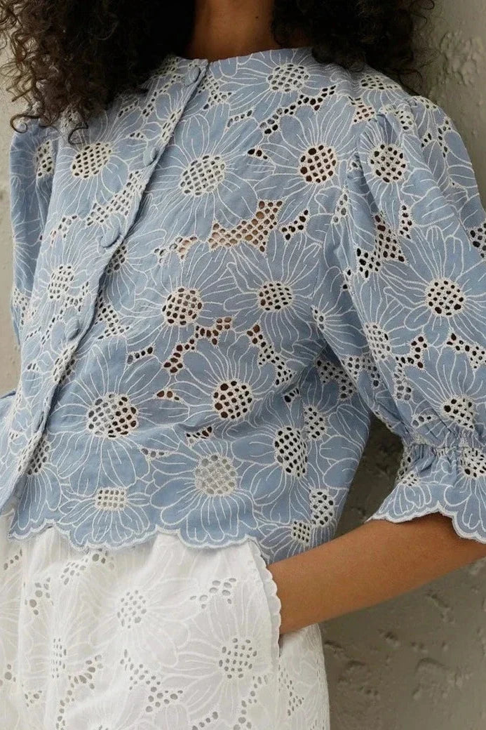 Elegant Embroidered Blouse-ROVOLE