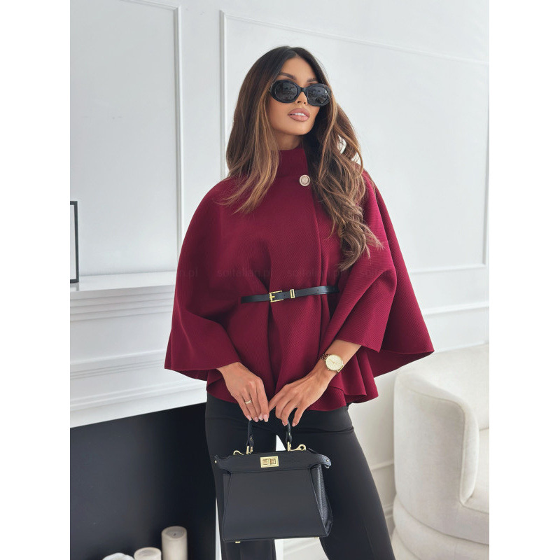 Autumn and winter woolen cape top