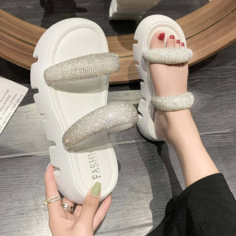 Irina Crystal Sandals-ROVOLE