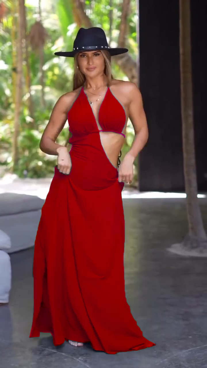 Asymmetrical midi resort dress-flax. Built-in breast cup.-ROVOLE