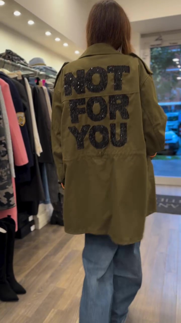 Fashion casual embroidered jacket with leopard print lining-ROVOLE