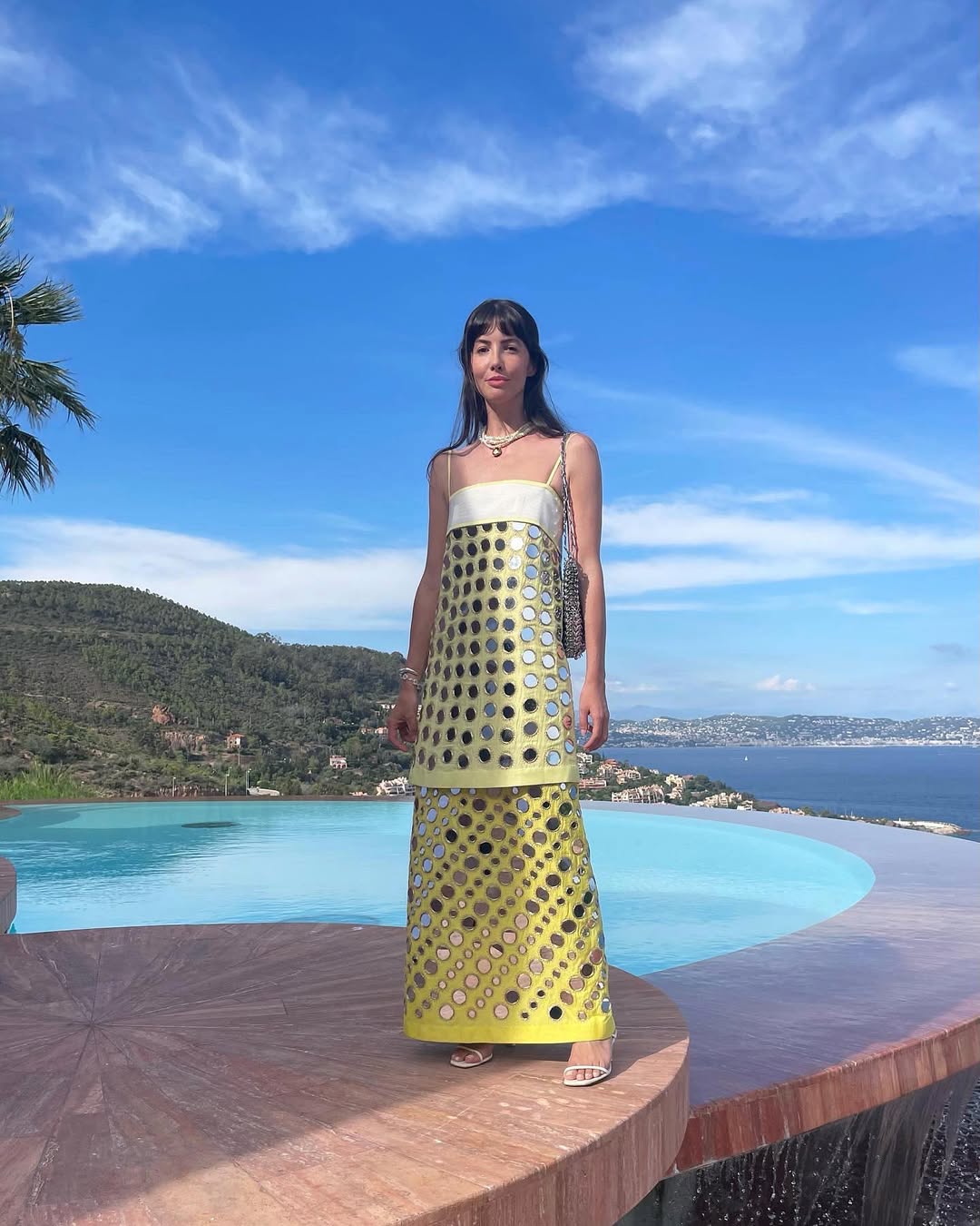 Fashion Handmade layered mirrored dress-ROVOLE