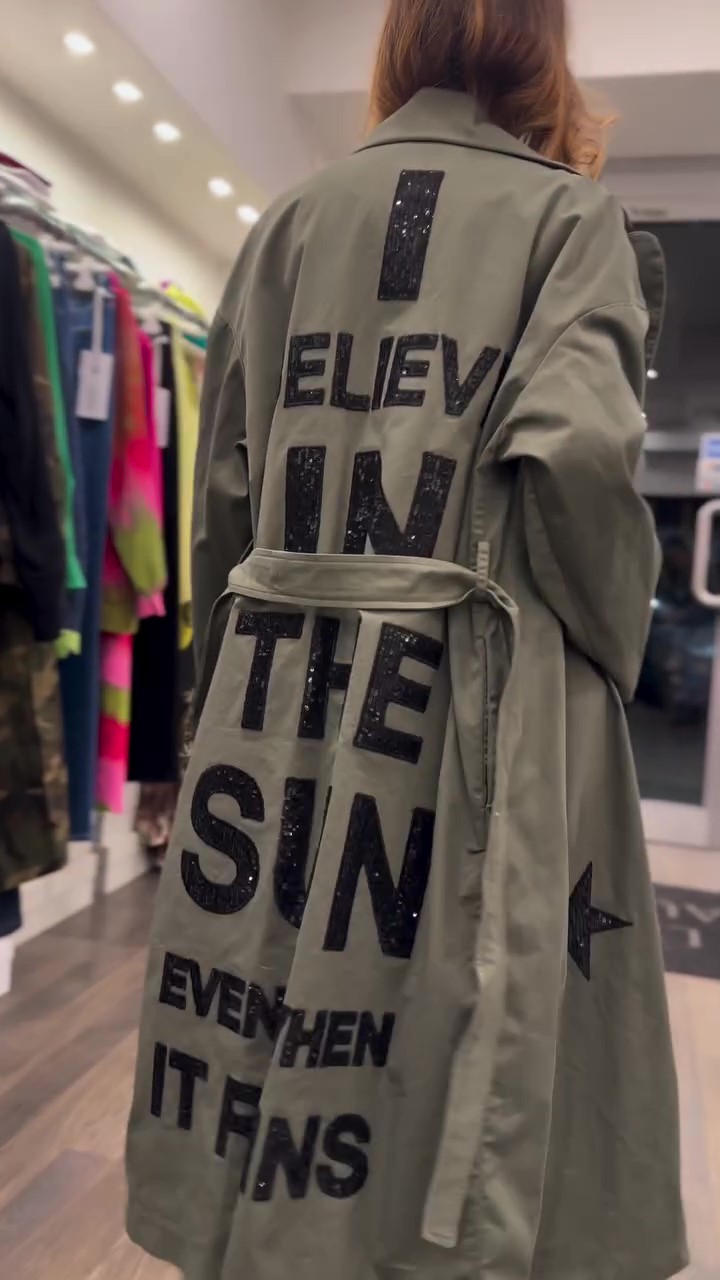 Designer monogram embroidered coat-ROVOLE