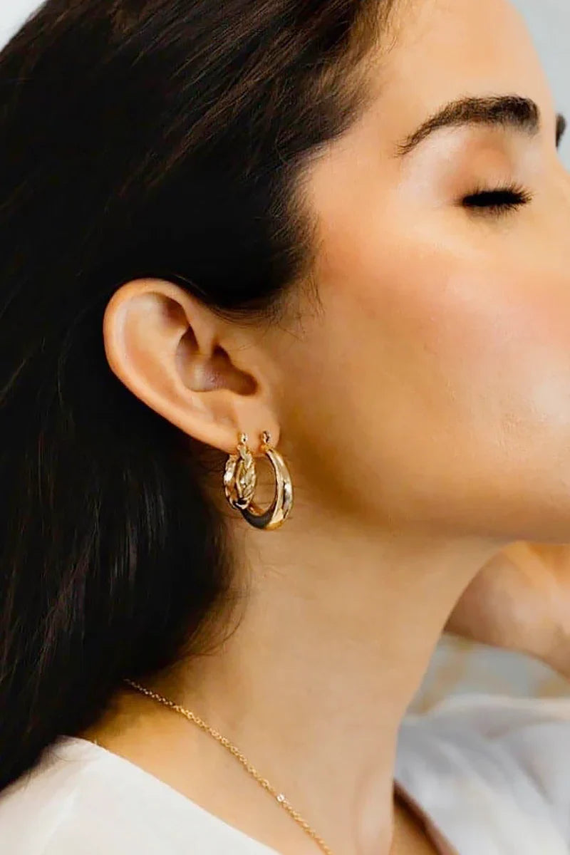 Classic Hoop Set - Gold-ROVOLE