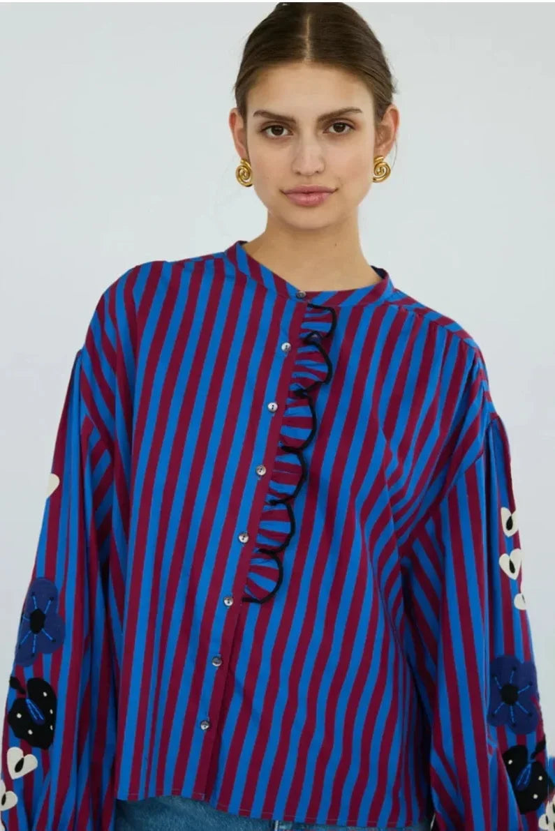 Vintage Carousel Blouse-ROVOLE