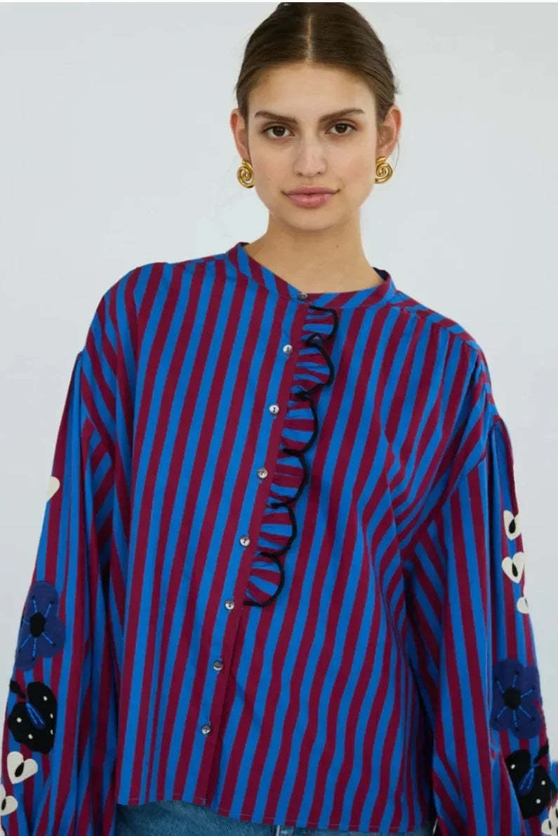 Vintage Carousel Blouse-ROVOLE