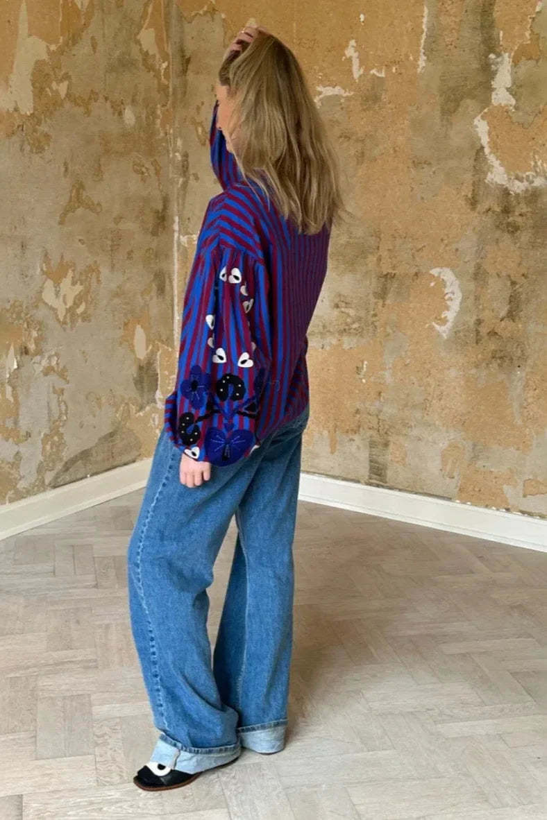 Vintage Carousel Blouse-ROVOLE