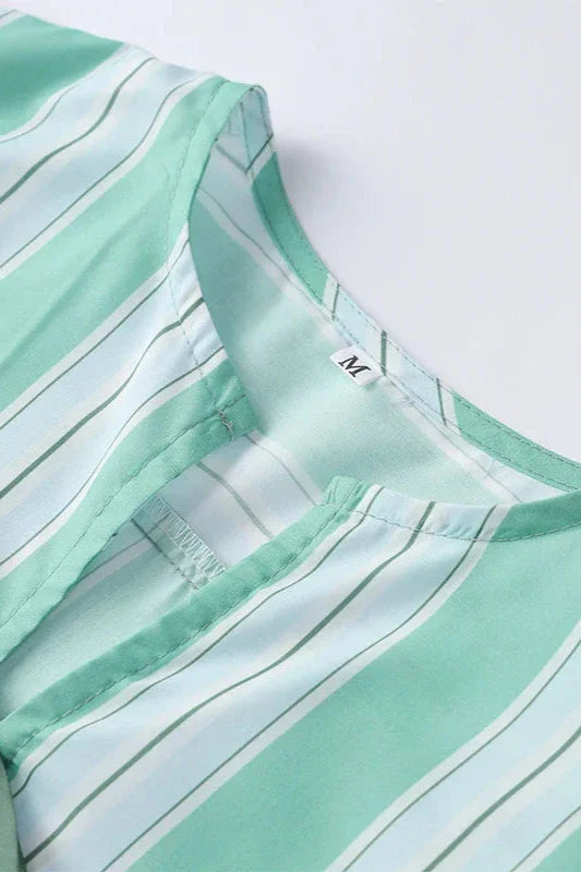 Stripes Shorts & Blouse-ROVOLE