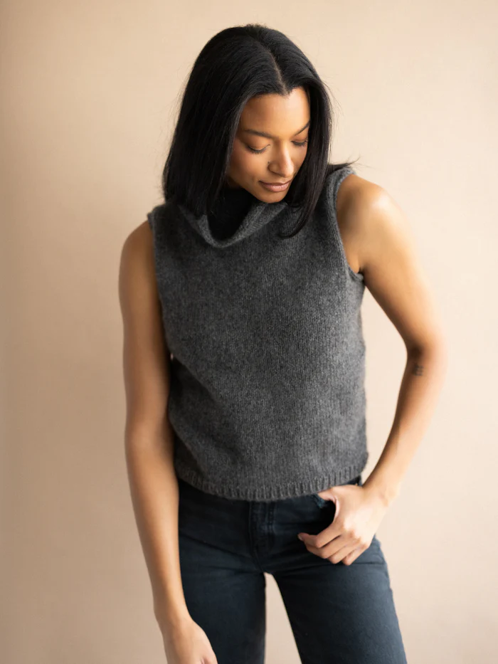 Midnight Sheer Leopard Skirt & Knit Top Set