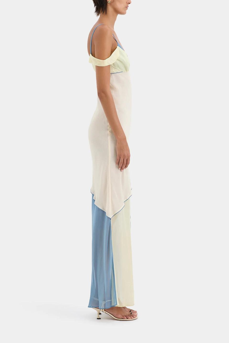 Thames Splice Midi Dress-ROVOLE